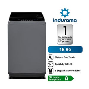 Lavadora Lri-13Dgr Indurama Gris Oscuro