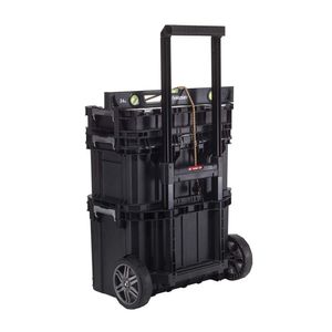 Torre Cajas de herramientas Connect&Roll 3 en 1 Negro Keter