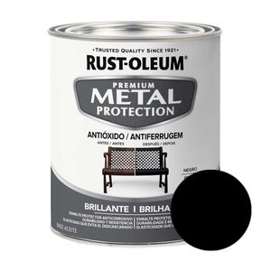Metal protection Negro brillante 0,946 Lts