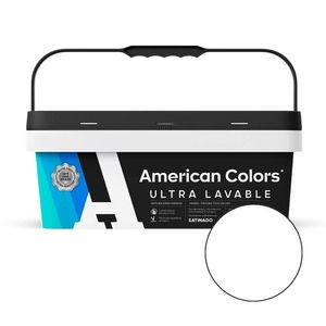 Pintura American Colors Ultralavable Satinado Blanco 1gl