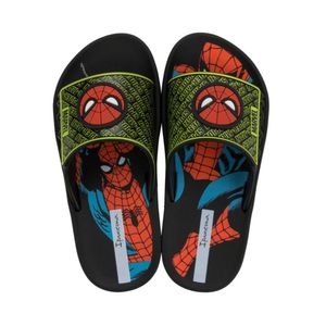 Sandalias Deluxe Spiderman Negro Rojo Niño