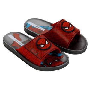 Sandalias Deluxe Spiderman Plata Rojo Niño