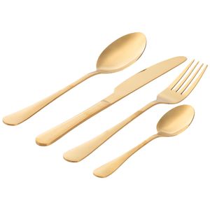 Set de Cubiertos DECO HOME Dorad Suspiro Romántico 16pzas