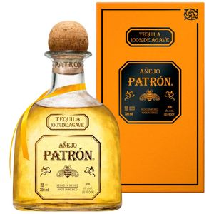 Tequila PATRON Añejo Botella 700ml