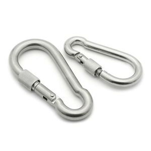 Gancho Mosquetón Arnés De Metal - 8cm Con Seguro