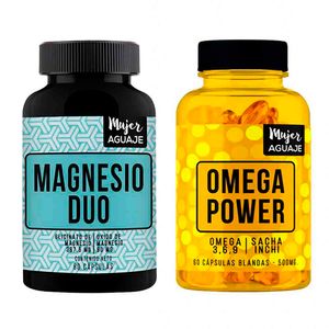 Magnesio Duo + Omega Power Cápsulas Mujer Aguaje
