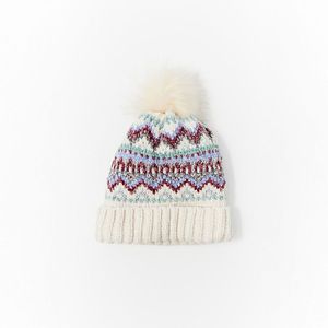 Gorro Sfera Mujer Étnico Chenilla Crudo