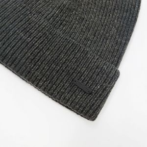 Gorro Sfera Hombre Punto Canalé Gris Piedra