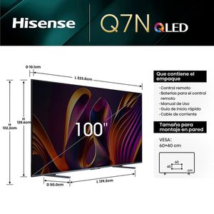 Televisor Hisense100Q7N 100" 4K Google TV