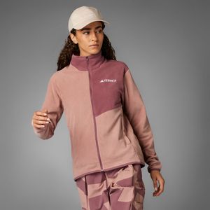 Casaca Deportiva Adidas Mujer W Mt Fz Fleece Je3892 Rojo