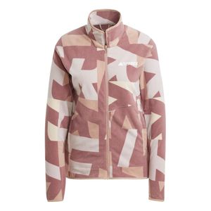 Casaca Deportiva Adidas Mujer W Mt Aop Fz Fl Jf9062 Beige