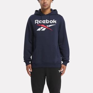 Polera Deportiva Reebok Hombre Id Big Logo Fleece H 100050291 Azul