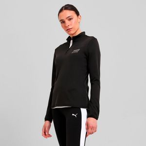 Polera Deportiva Puma Mujer Outdoor Inspired 1/2 Zip W 527012 01 Negro
