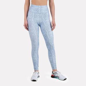 Malla Deportiva Reebok Mujer Id Train Aop Tight 100215225 Azul