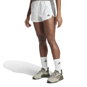 Short Deportivo Adidas Mujer Pacer Wvn High Is2171 Blanco