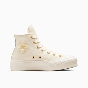 Zapatillas Urbanas Converse Mujer Ct As Lift Platform Gold A12764C Crema
