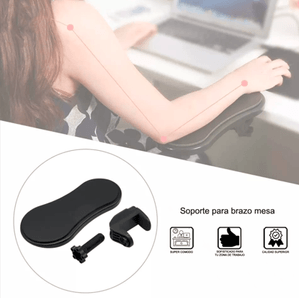 SOPORTE DE BRAZO PARA ESCRITORIO IDEAL PARA MUÑECA Y MANO EN MOUSE NEGRO PLAYPRO