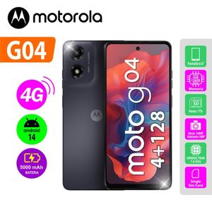 Celular Motorola G04 Negro 6.6" 128GB 4GB 16MP Frontal 5MP Single SIM