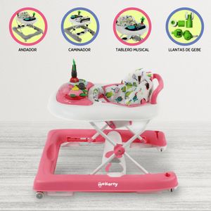 Andador Para Bebé Musical Graduable »PALMERA» Pink