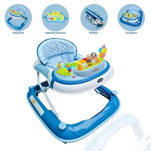 Andador Para Bebé musical plegable «PIANO» Blue