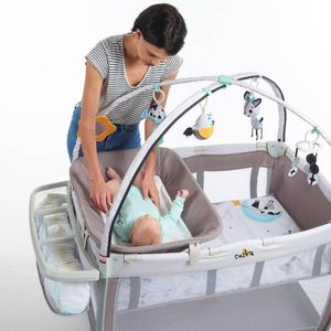 Cuna Corral 6 en 1 "HERE I GROW" Gray