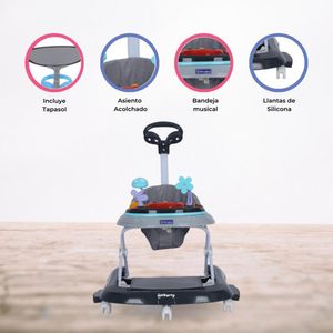 Andador Mecedora 4 en 1 «BAMBINO X5» Gray