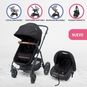 Coche Travel System para Bebé «CLOUD» Black