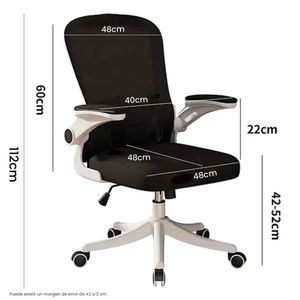 Silla De Oficina Ejecutiva Haven 256sb Ergonómica Space con Apoyabrazos Rebatibles