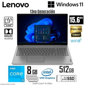 Laptop Lenovo V15 G4 IRU Intel Core i3-1315U 8GB RAM 512GB SSD 15.6" FHD Free Dos - 83A100EMLM