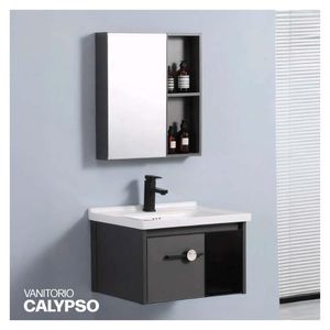Vanitorio Minimalista Calypso Plomo - Stone