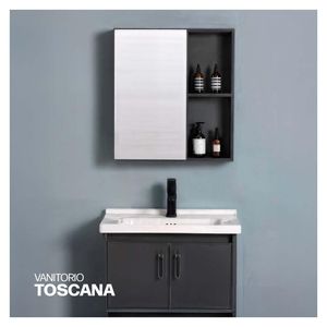 Vanitorio Minimalista Toscana Plomo - Stone