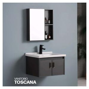 Vanitorio Minimalista Toscana Plomo - Stone