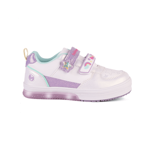 Zapatillas Urbanas Bubblegummers Niña Neon Blanco