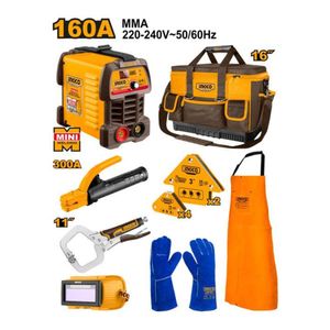 Soldadora 160amp + kit Soldador Ingco COS23095