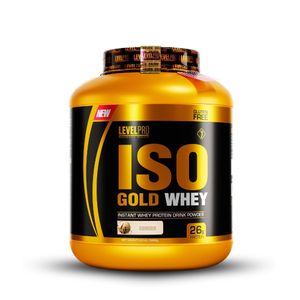 Proteína Isolate Iso Gold Whey 6.6Lbs Cookies + Shaker