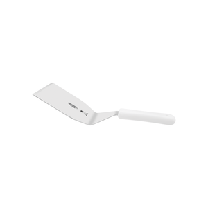 Espátula para Hamburguesas Tramontina Profesional con Lámina en Acero Inoxidable y Mango de Polipropileno Blanco 7x4,1/4"