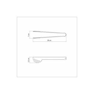 Pinza para pasta mango largo Utility de acero inoxidable Tramontina