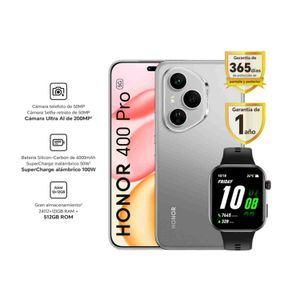 Celular Honor 400 PRO12 512GB HLunar Grey + Watch 2i