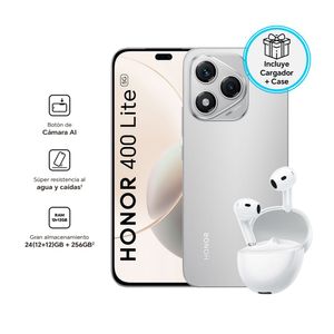 Celular Honor 400 Lite 12GB RAM 256GB Vel Grey + Earbuds Bundle