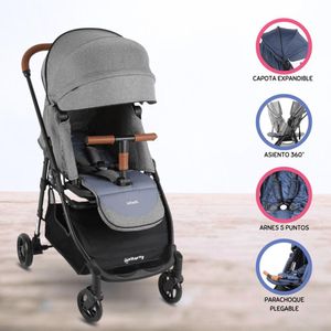 Coche Cuna de Paseo INFANTI «ZURI 360» GREY