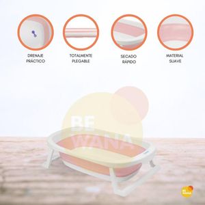 Bañera Plegable para Bebé «WHIPPY» Pink