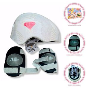 Casco Con Set de Protección Para niña SOY LUNA »AMBAR»