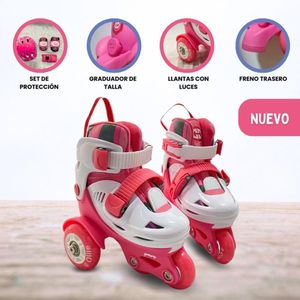 Patines Graduables para Niño «KIDS» Pink