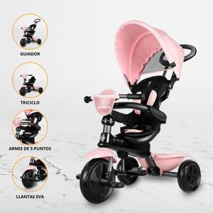 Triciclo Guiador Plegable para Niños  «COSY» Pink