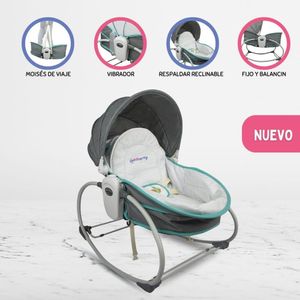 Silla Nido Mecedora 5 en 1 Infanti para Bebé «ROCKER» Blue