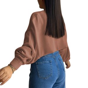 Sueter Mujer Hilo Cerada Mlarga 359G-25 Color Camello
