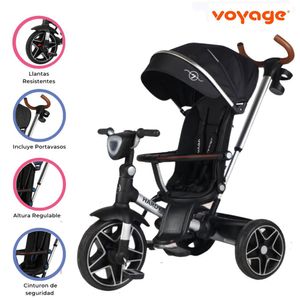 Triciclo Guiador Reversible 360° «HARDY» Black
