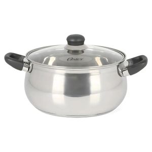 Juego de Ollas Oster Rametto 8 piezas Acero Inoxidable Plateado