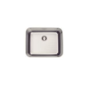 Lavadero Tramontina Dora 50 BL R6 de Acero Inoxidable Cepillado con Válvula 50 x 40 cm