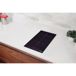 Cooktop por inducción Tramotina Dominó Slider 2EI 30 con 2 áreas de calentamiento y mando Touch